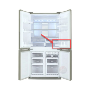 מדף תא אחסון מוצרי מזון בדלת המקרר הימנית | למקררי שארפ 4 דלתות