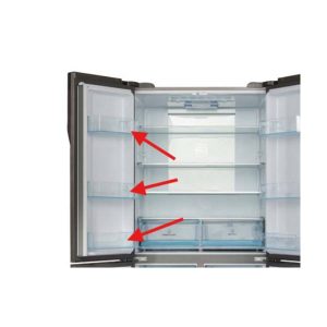 Original left bottle rail shelf for the Air refrigerator door 0060229765