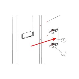 Original door handle for the Air refrigerator 0070817965E