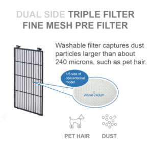 פילטר מקדים מקורי למטהר אוויר שארפ FXS120 | מק”ט PFIL-A567KKFA