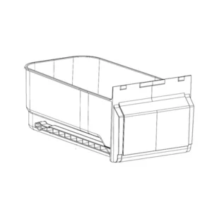מגירת ירקות קטנה מקורית למקרר מקפיא תחתון בלומברג | 4399850400
